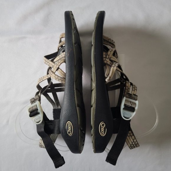 Chaco ZX/2 Yampa Sandals Sport Hiking Strappy Toe Loop Light Beam Gray Size 10 - Picture 9 of 11